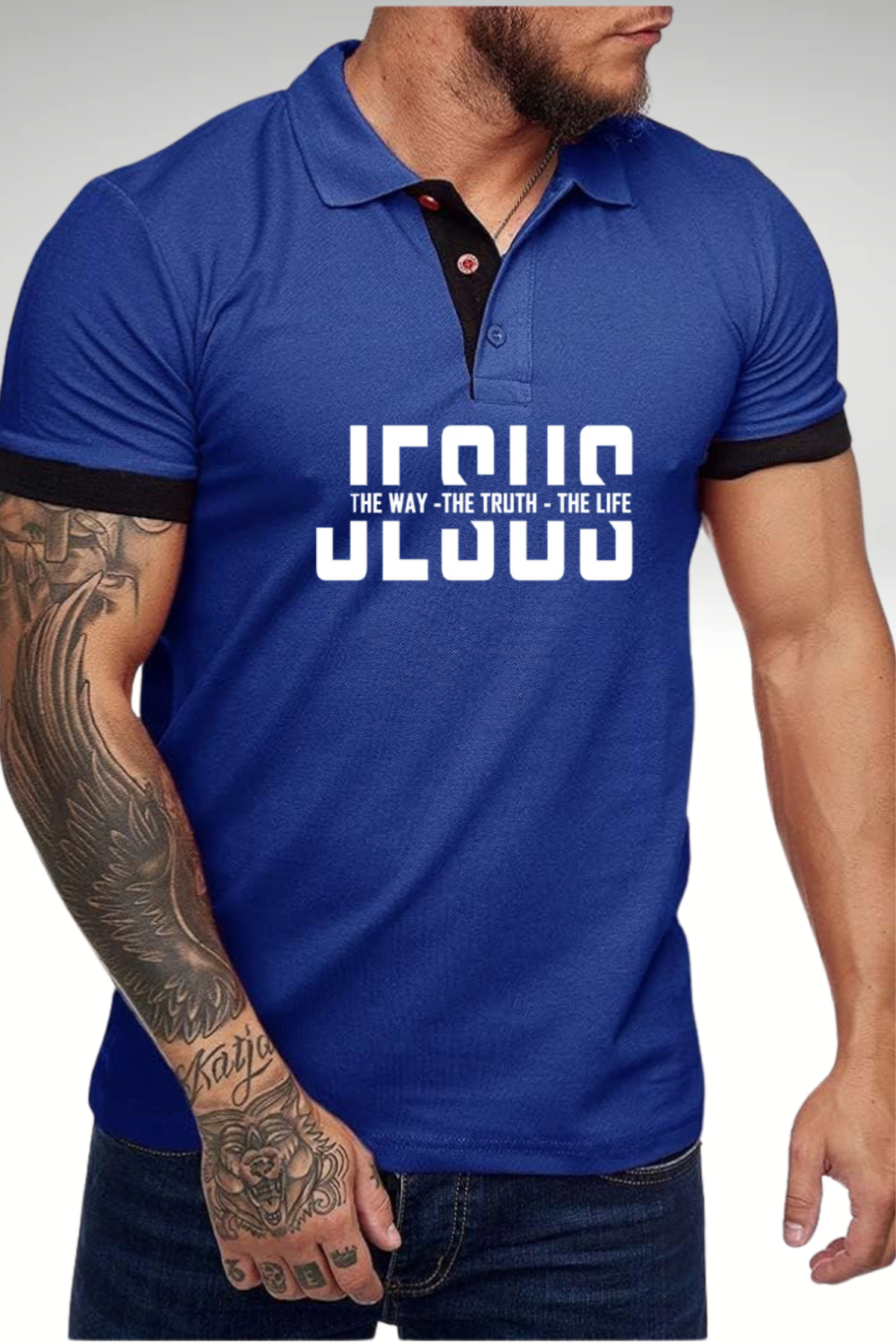 JESUS IS THE WAY POLO TSHIRT