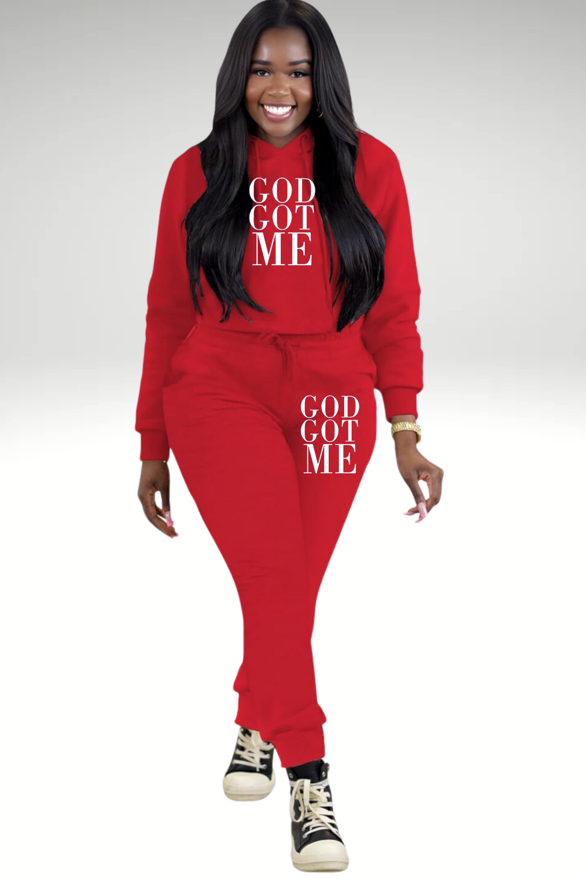 GOD GOT ME HOODIE SET