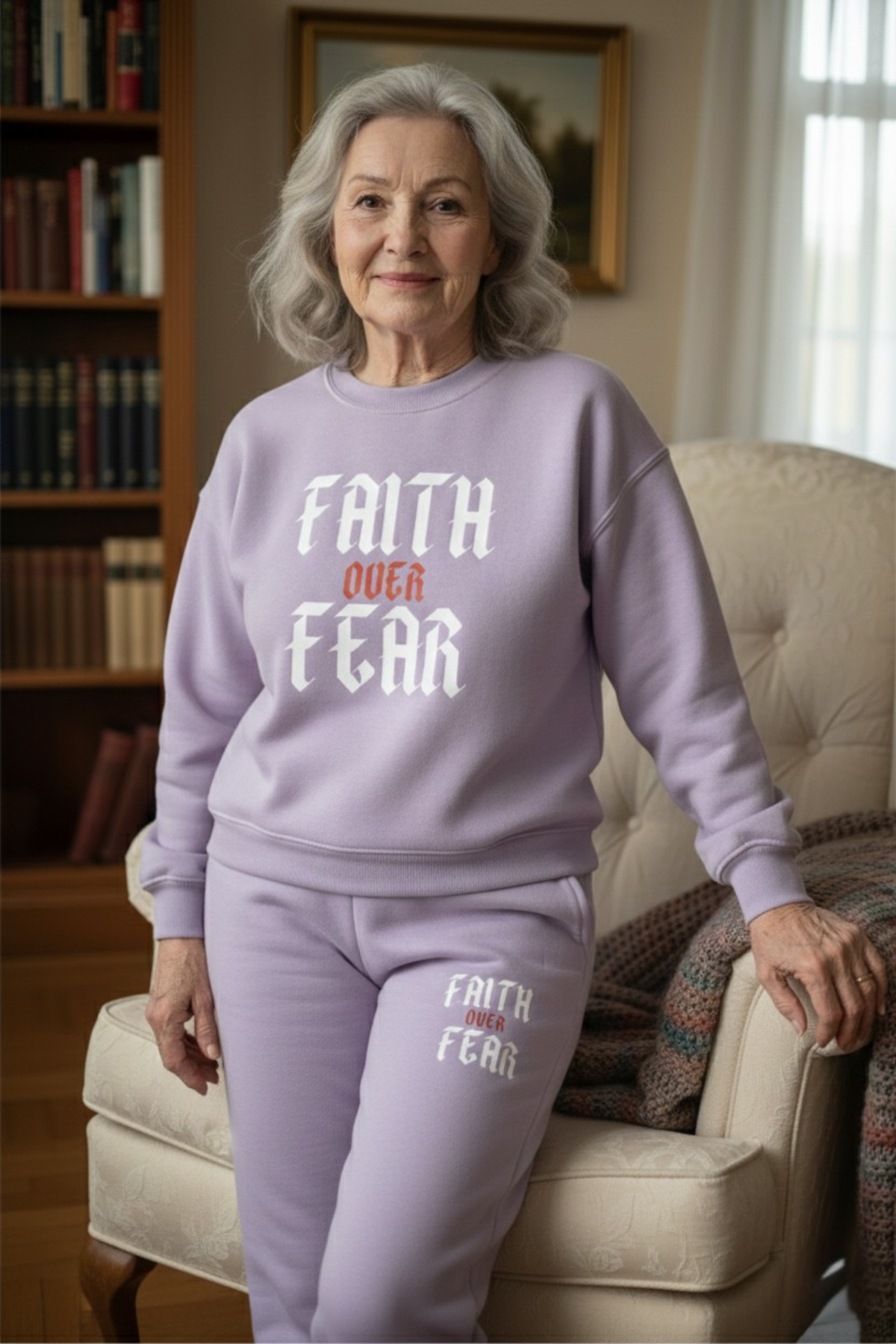 FAITH OVER FEAR SWEATSHIRT SETS