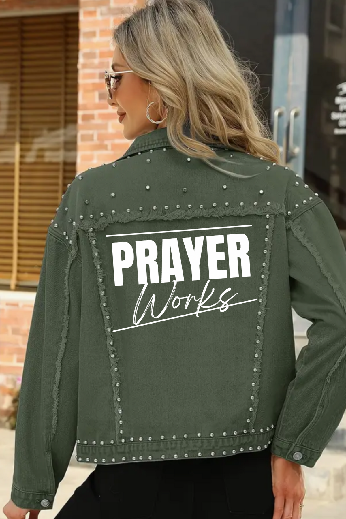 PRAYER WORKS STUD DENIM JACKET