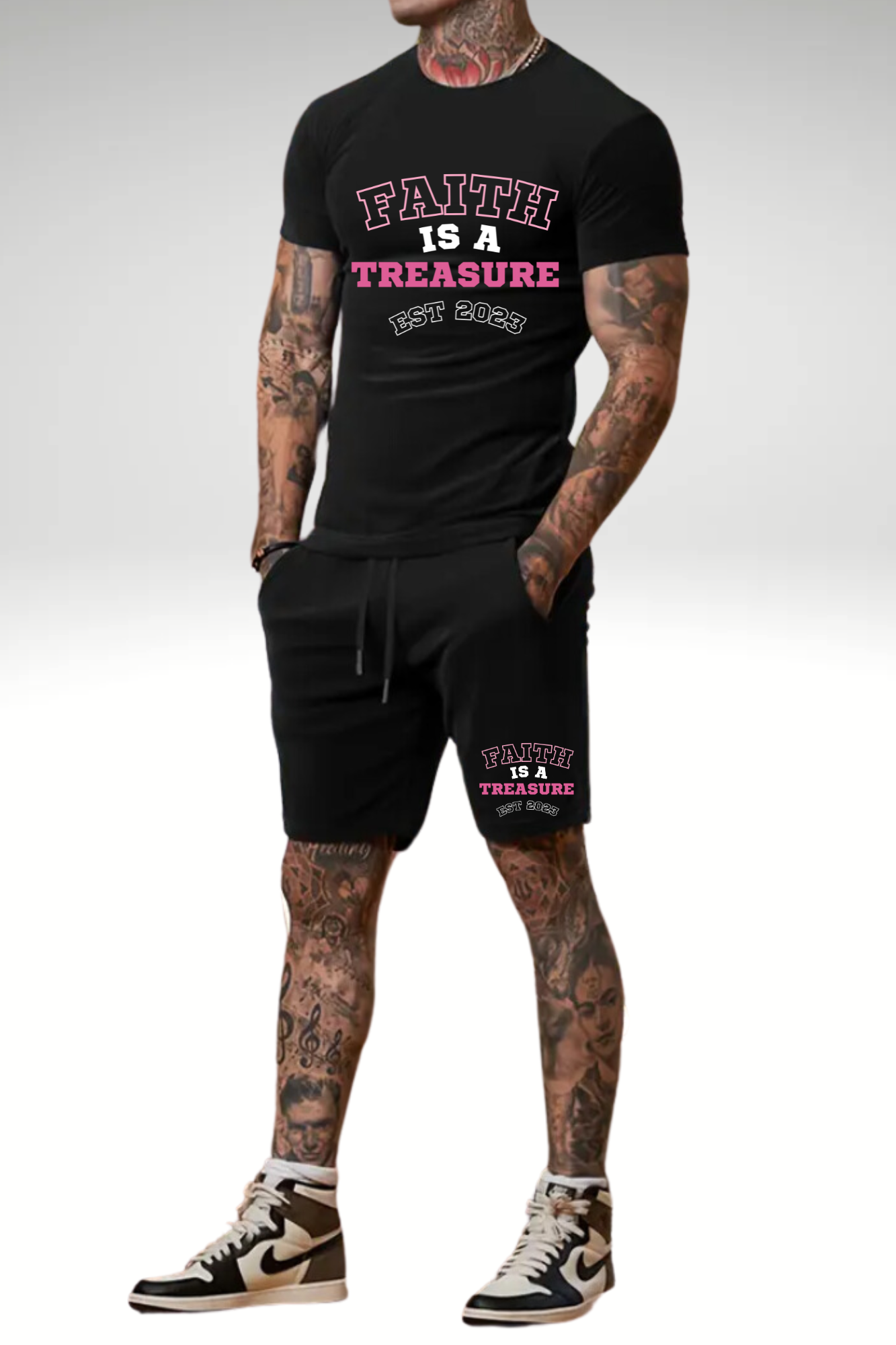 FAITH IS A TREASURE EST MENS SET