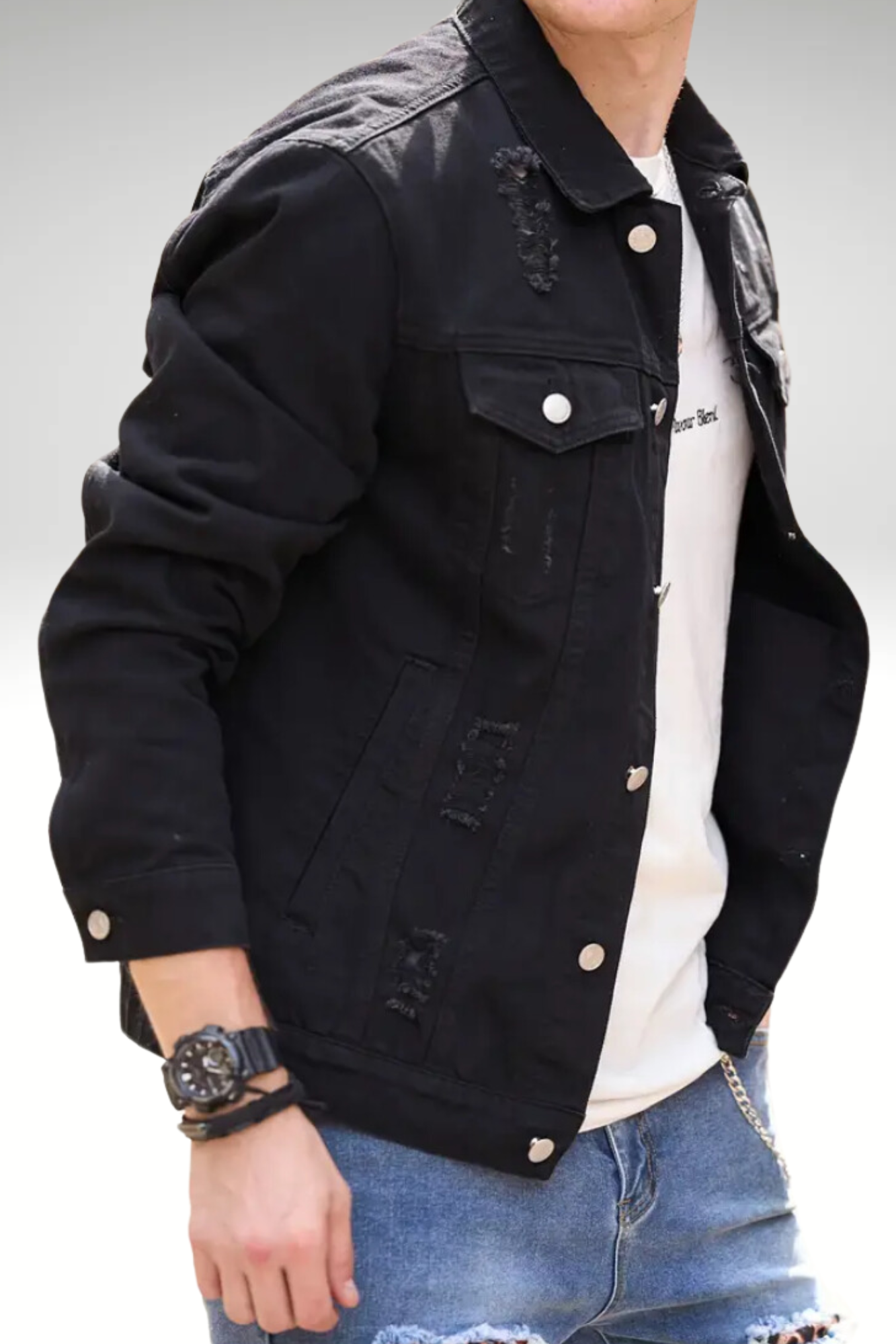 MY GOD IS ABLE MEN'S DENIM JACKET