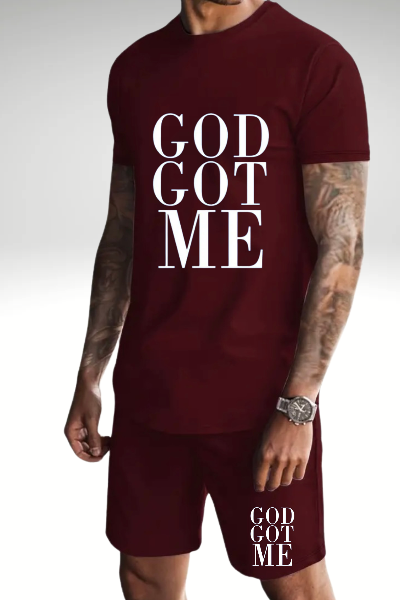 GOD GOT ME MEN'S 2 PIECE SET