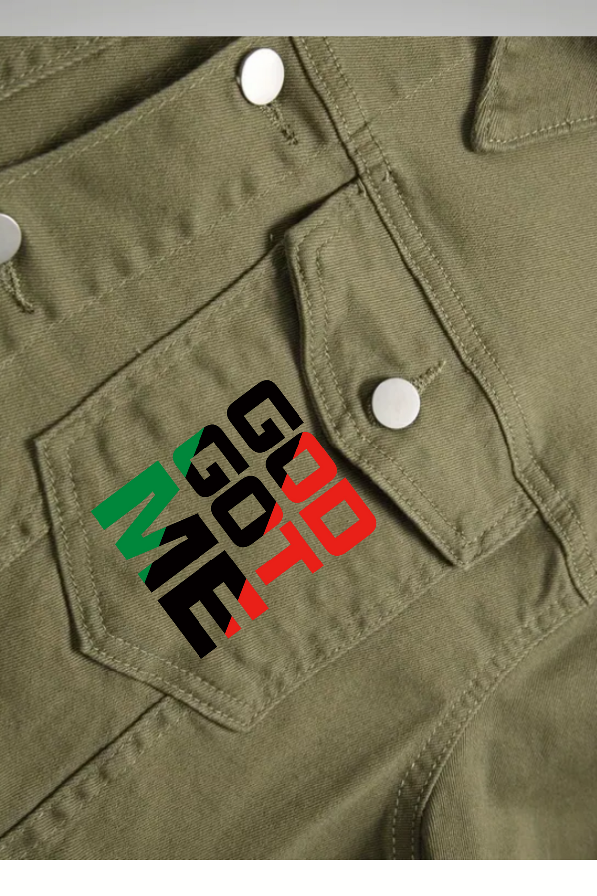 JUNETEENTH DENIM GOD GOT ME JACKET