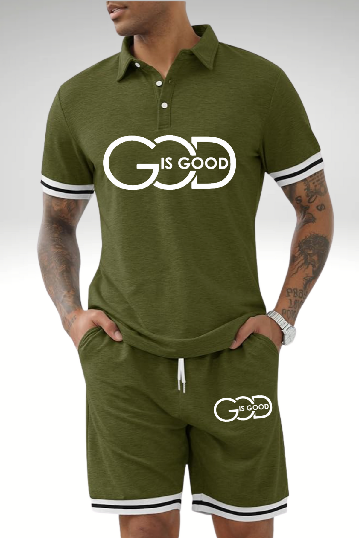 GOD IS GOOD SHORT SET