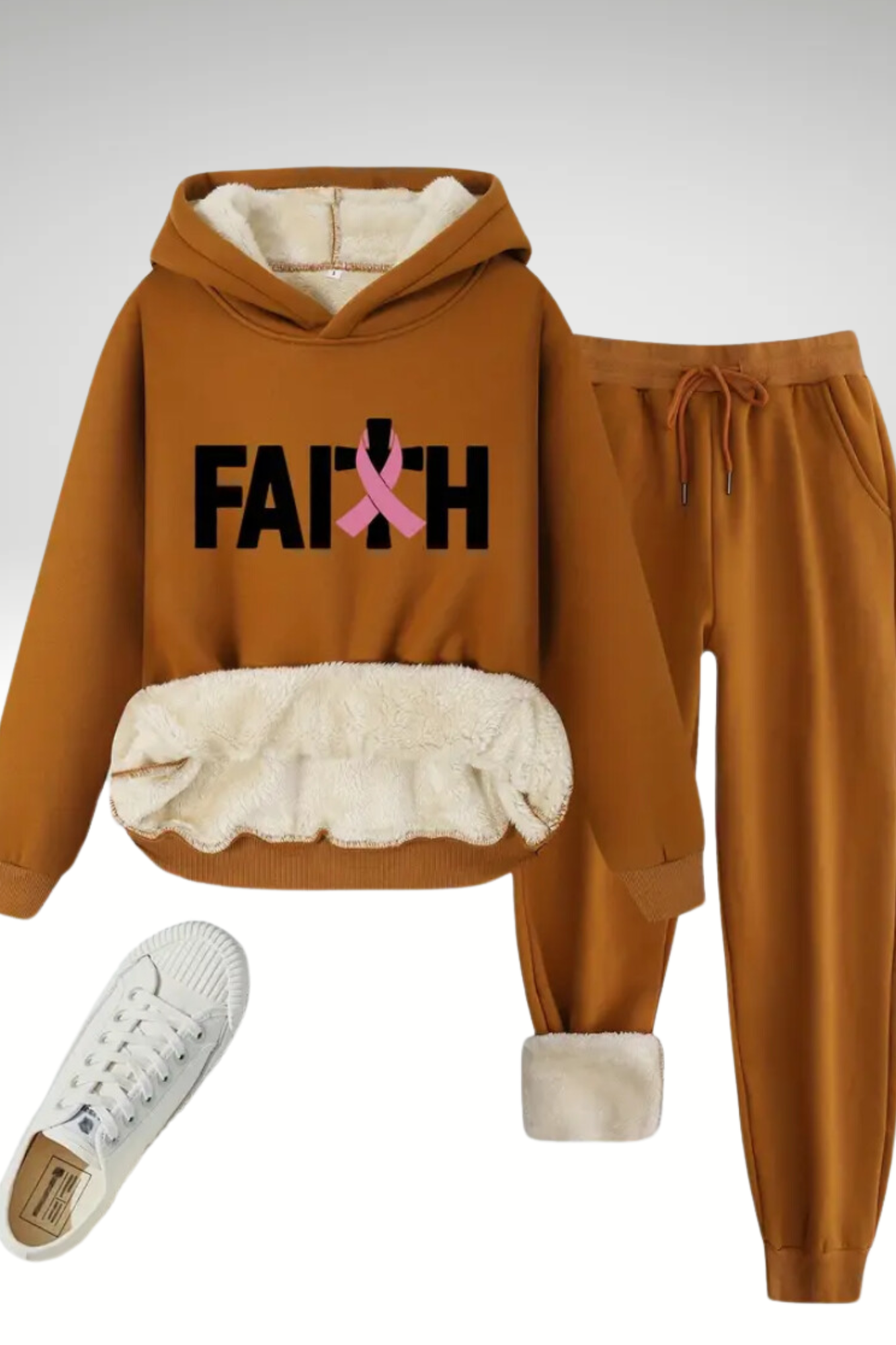 FAITH BREAST CANCER AWARENESS HOODIE SET