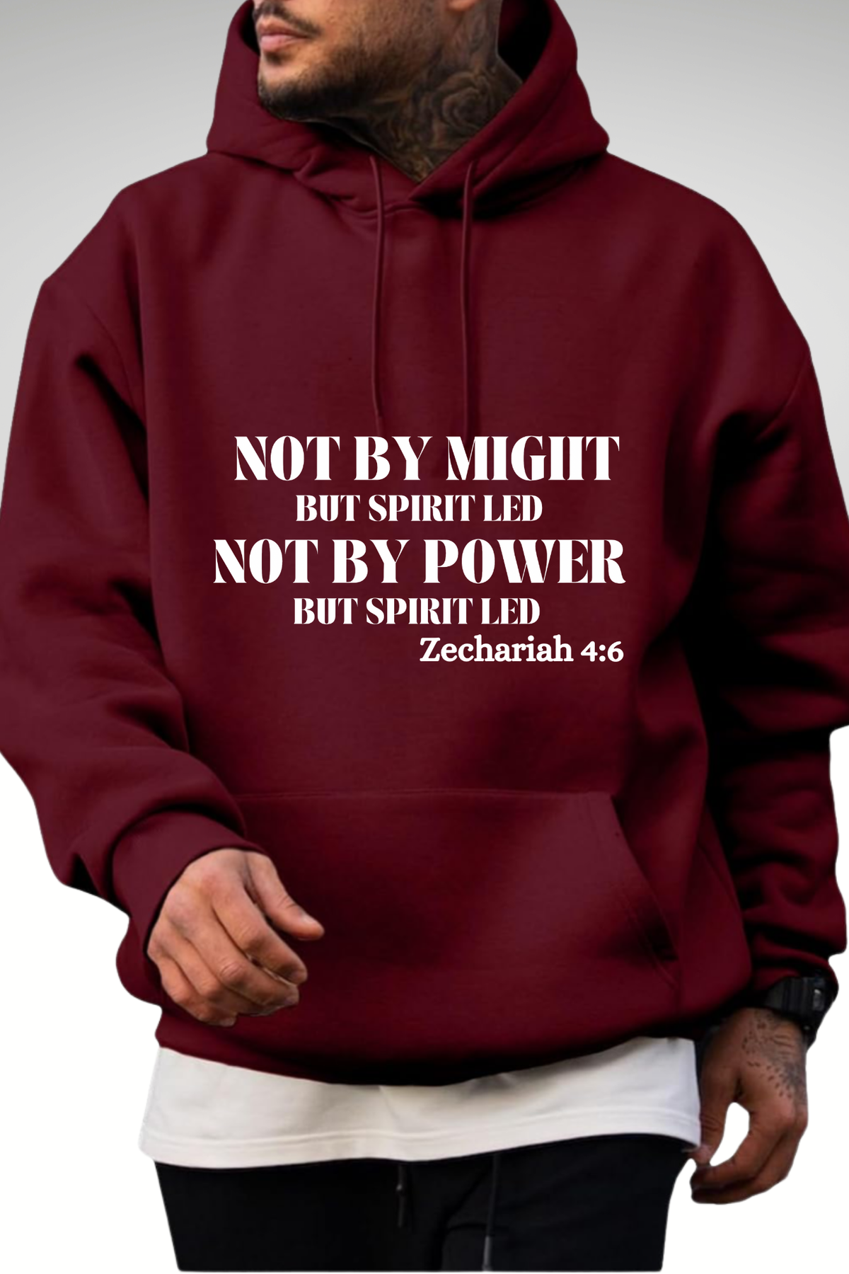 NOT BY MIGHT NOT BY POWER HOODIE