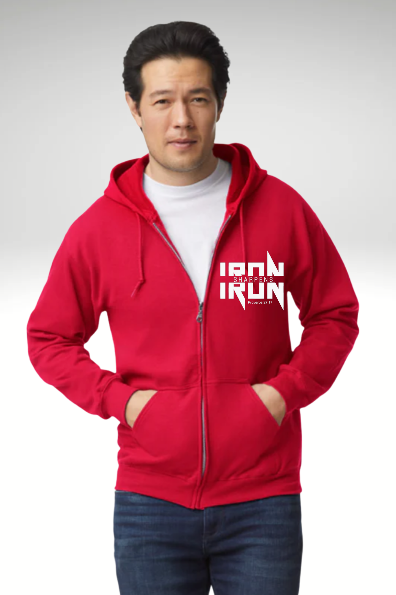 IRON SHARPENS IRON ZIPPER HOODIE