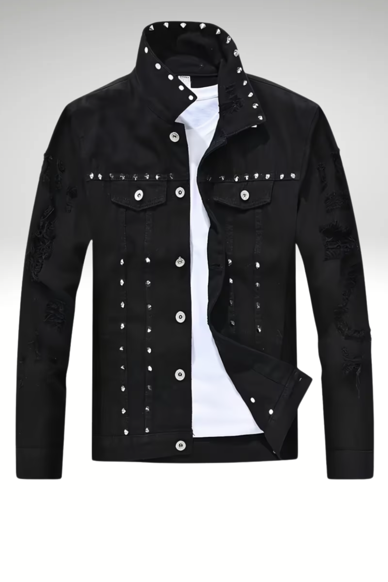 PRAYER WORKS DENIM STUD MENS JACKET