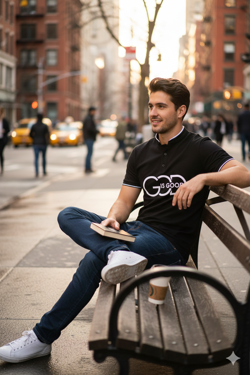 GOD IS GOOD POLO T-SHIRTS