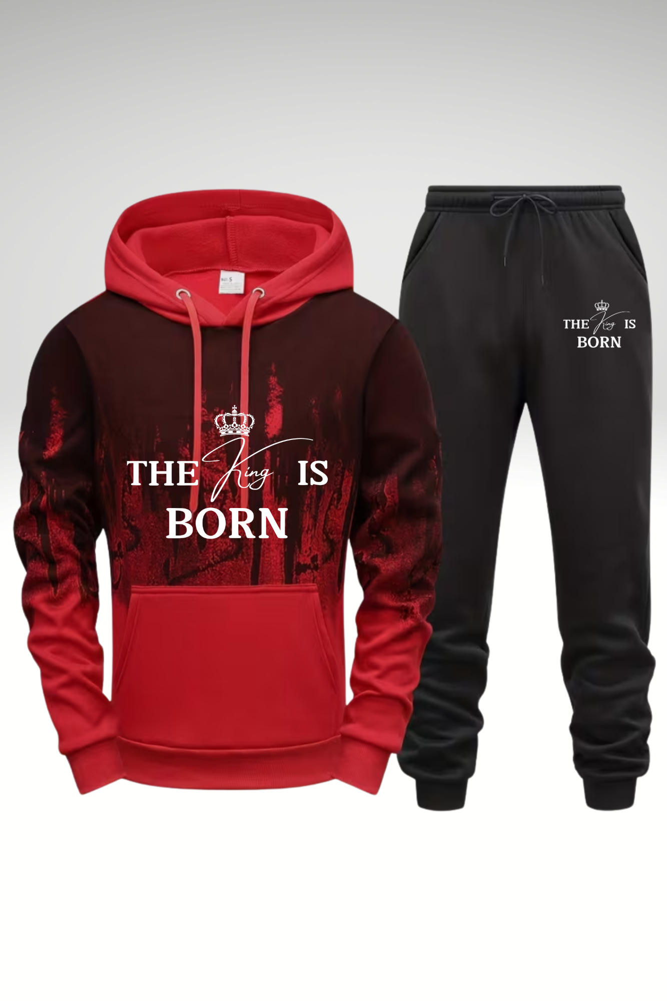THE KING IS BORN HOODIE SETS