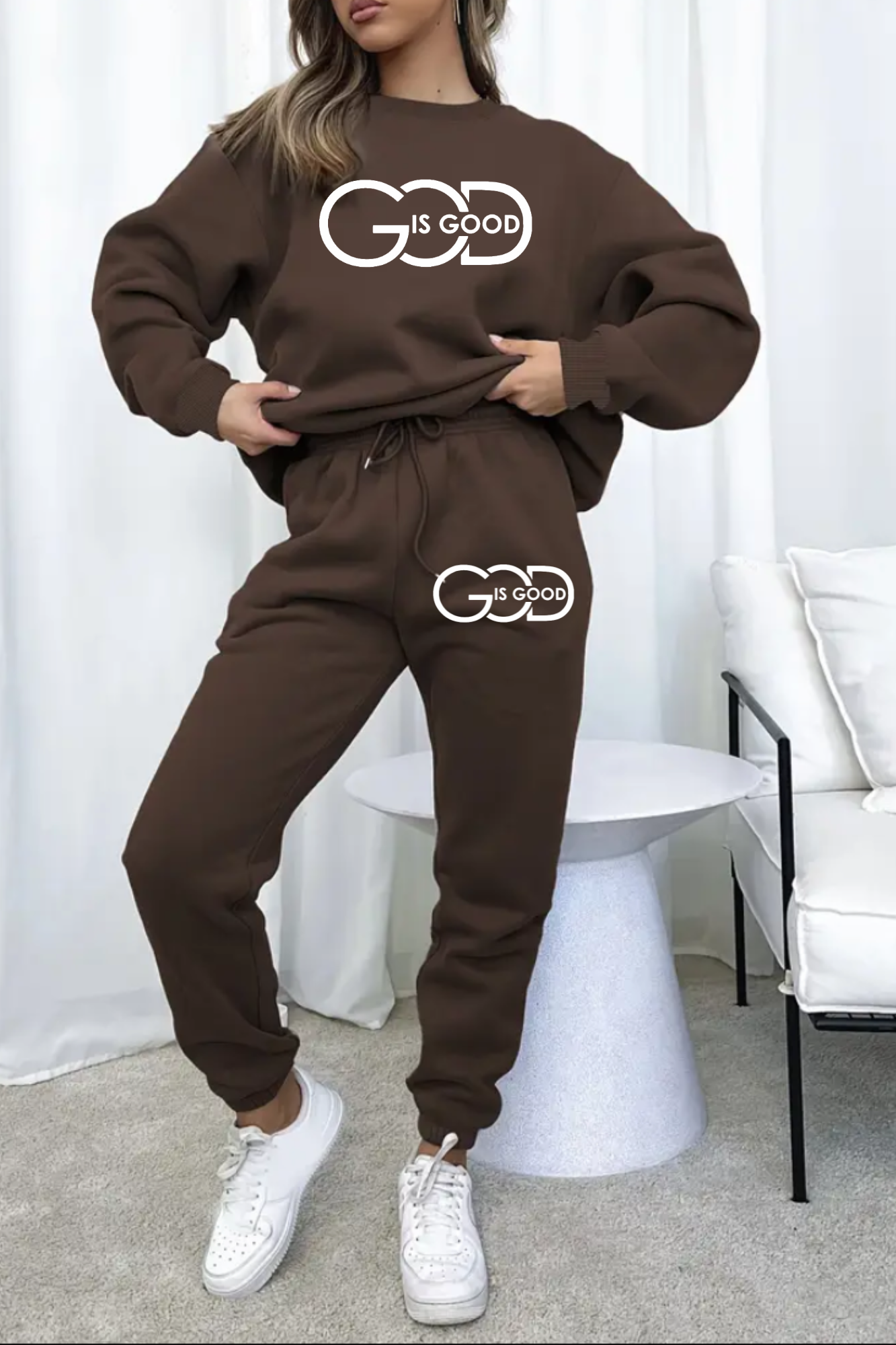 GOD IS GOOD SWEATSHIRT SET