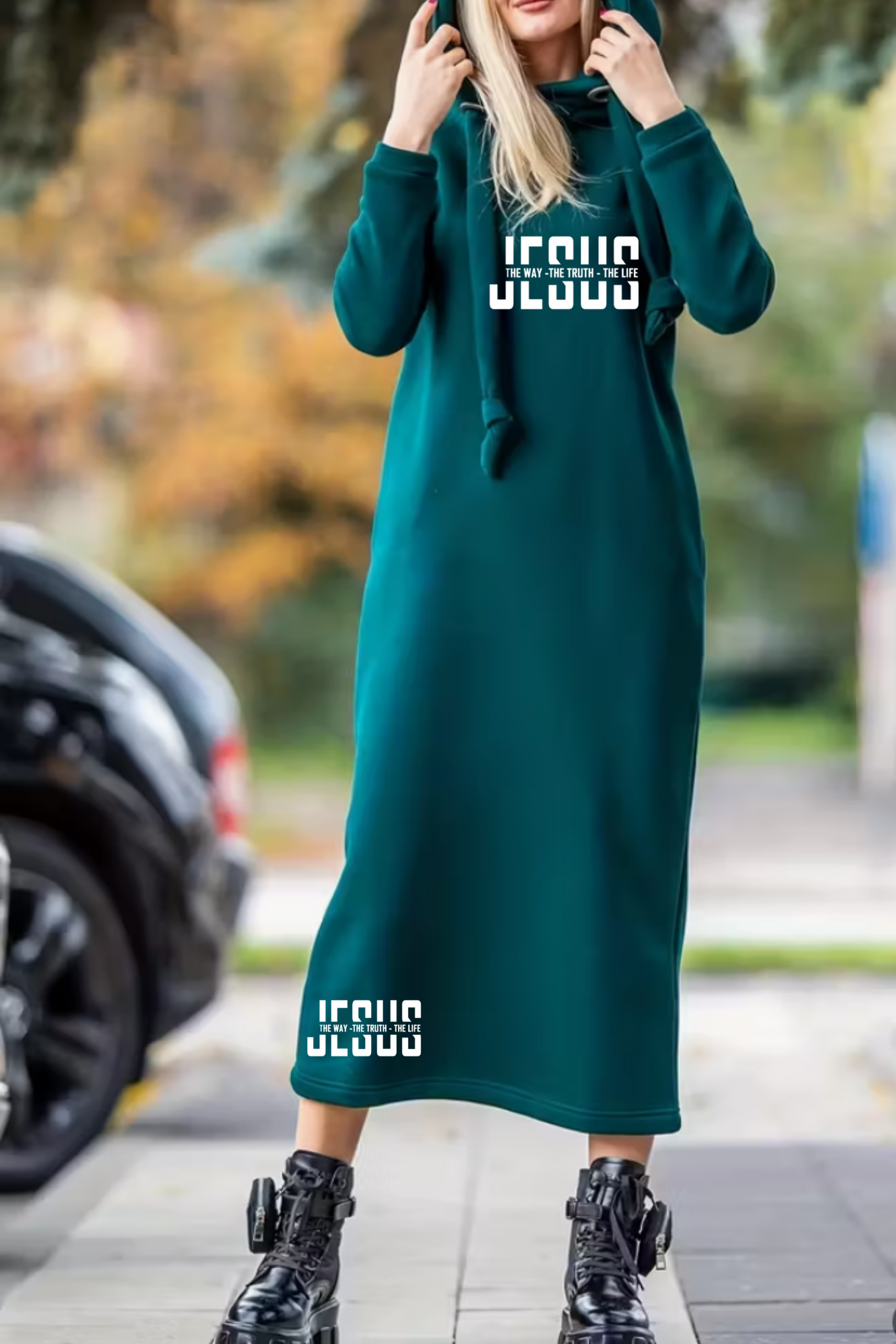 JESUS IS THE WAY HOODIE DRESS