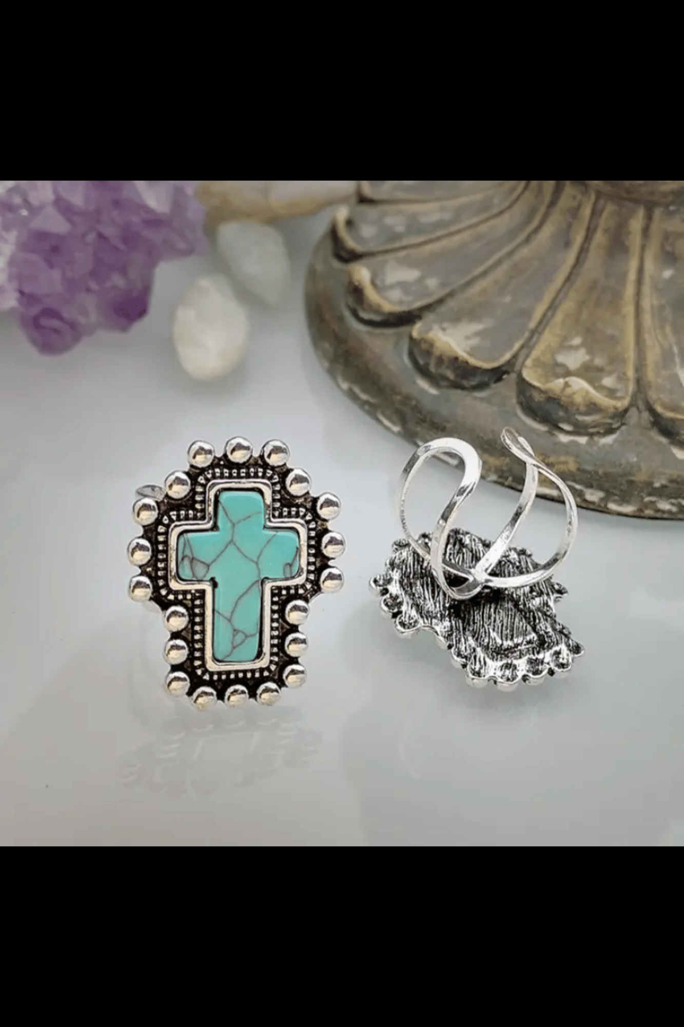 GRACEFUL CROSS RING