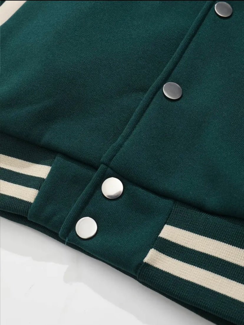 FAITH OVER FEAR WOMENS BASEBALL JACKET