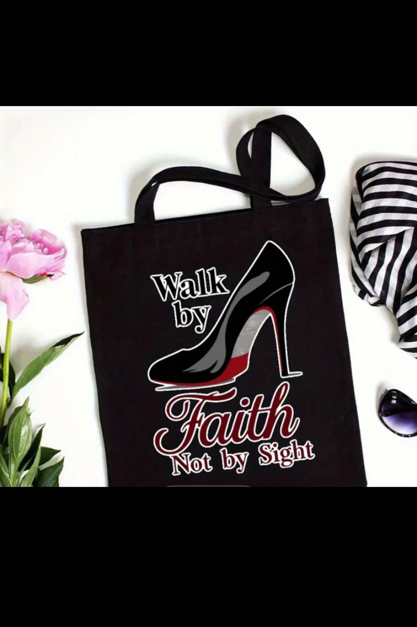 WALK BY FAITH CANVAS BAG