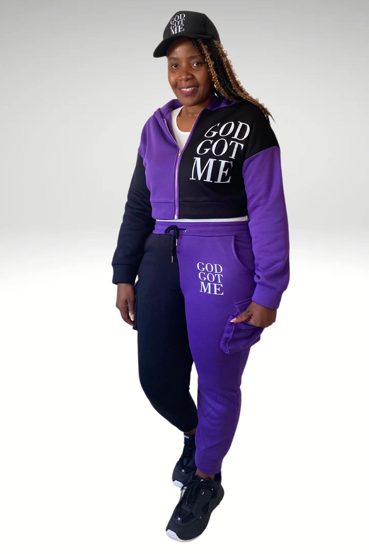 GOD GOT ME JOGGERS SET