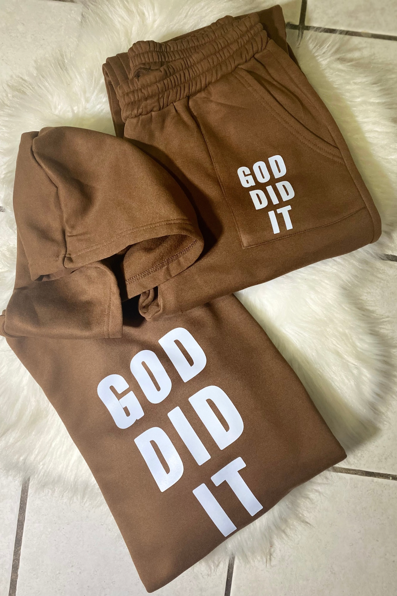 GOD DID IT SET 2 PIECE HOODIE SET