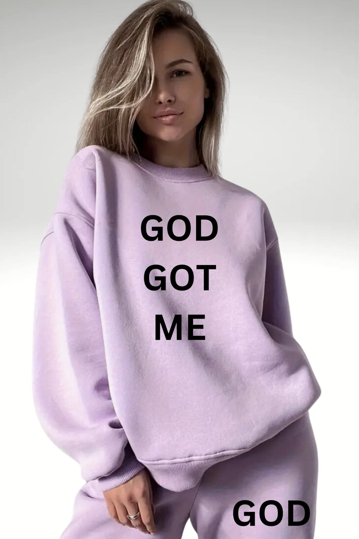GOD GOT ME SWEATSHIRT SET