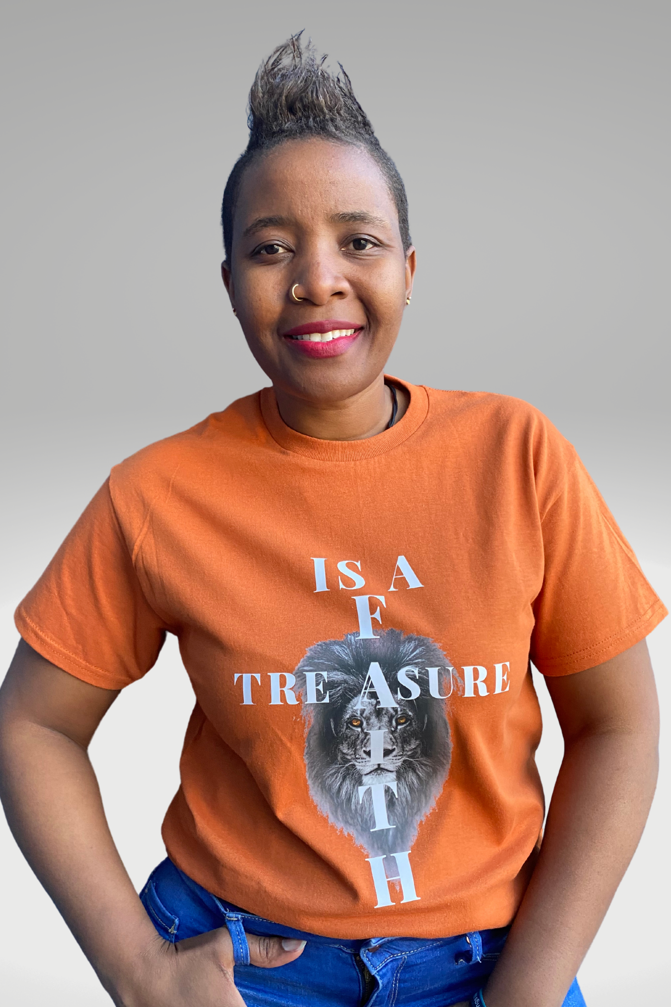 LIONHEART FAITH IS A TREASURE T-SHIRT